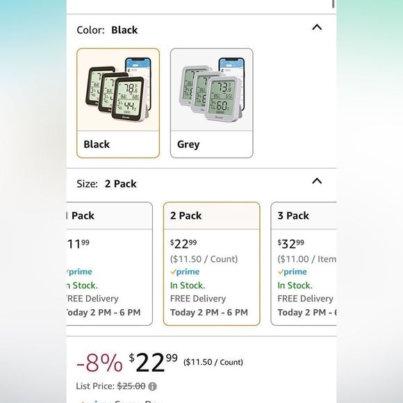 - 2 Govee Smart Thermo - Hygrometers NEW - Picture 8 of 8